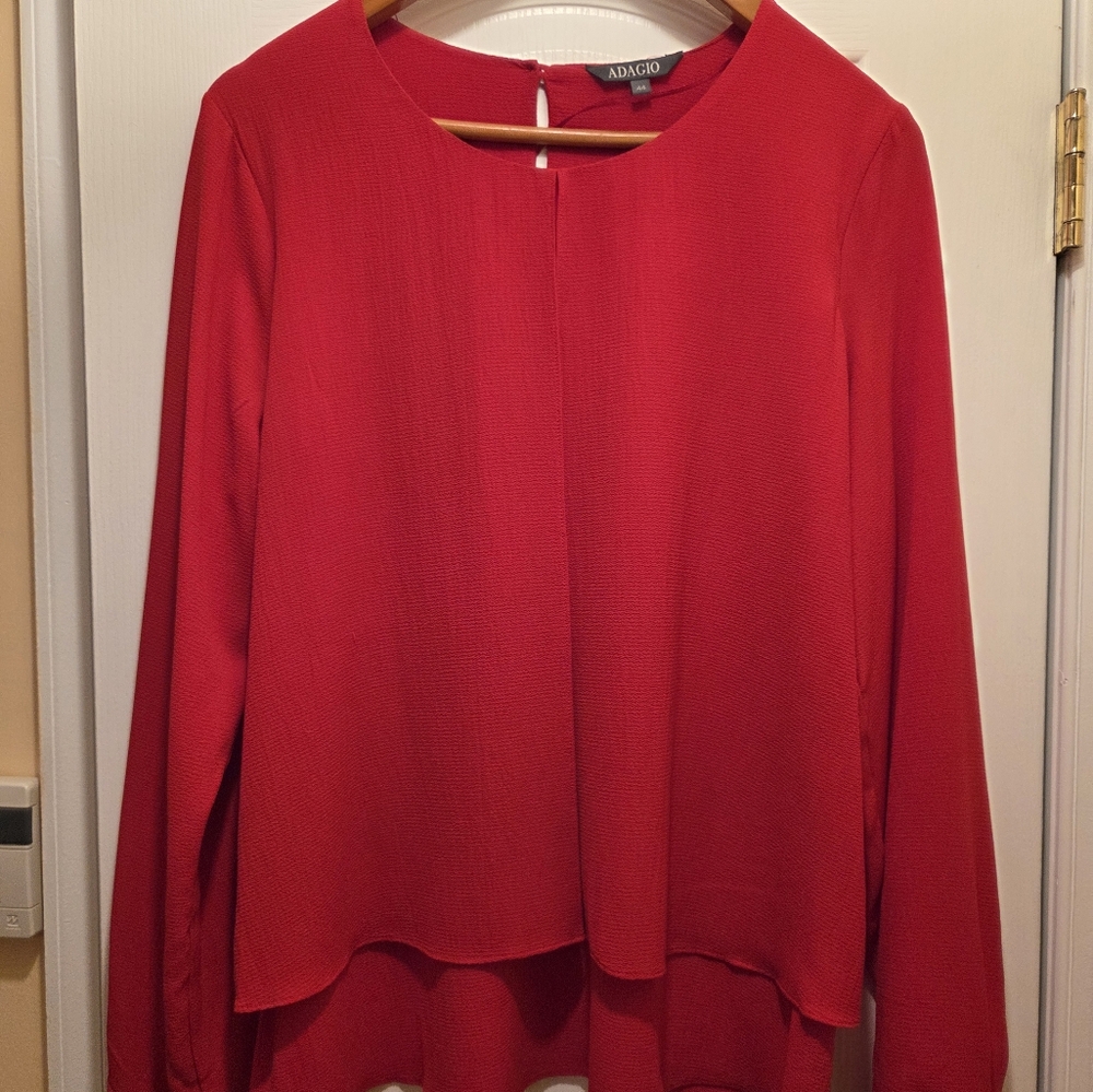 Adagio Red Blouse